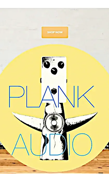 Image showing the front page of the Plank Audio site, with the Plank Logo over a backdrop of a music production desk and speaker monitors plank-web-case-study-thumb